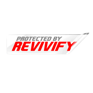 "Protected By Revivify" - Clear Vinyl 2"